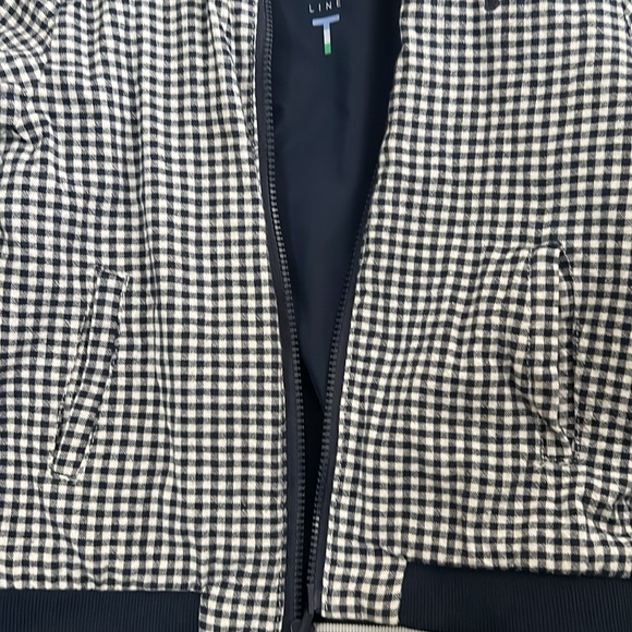Mayoral Reversible Bomber Jacket - Navy Blue Gingham - Picture 5 of 7